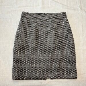 J Crew The Pencil Skirt‎ Tweed Wool Blend Business Casual Mini Skirt Size 6